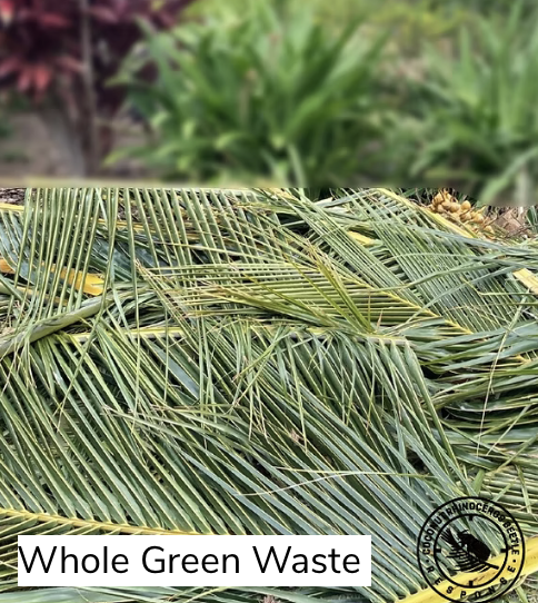 Green waste pile